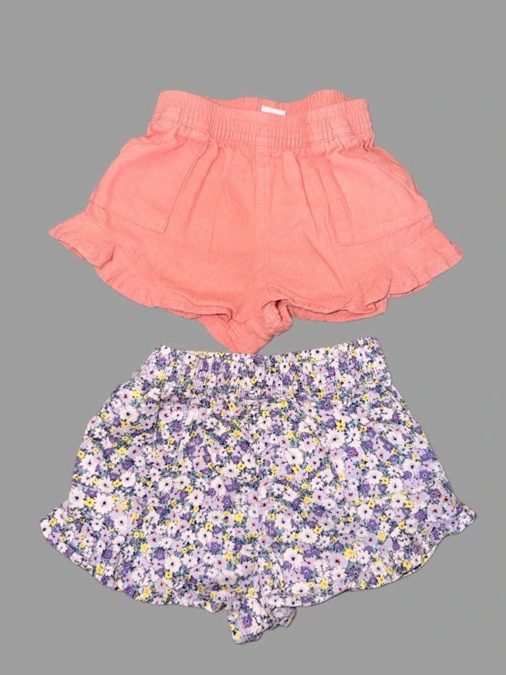 Baby Gap Twill Ruffle Shorts Bundle | Toddler Girl | 12-18 Mos. | Like New